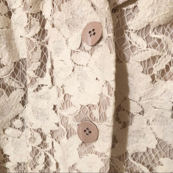 🔥SOLD ON MERCARI🔥 Cotton Lace Blazer CAbi - Cottagecore Academia Spring - Picture 4 of 9